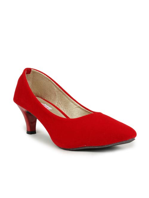 red suede slip on pumps - 10124245 - Very Small Image - 1