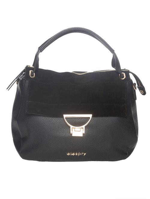black leatherette handbag - 10540536 - Standard Image - 1