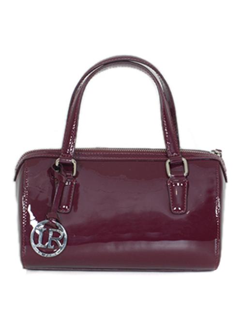 burgundy coloured leather handbag - 10707830 - Standard Image - 1