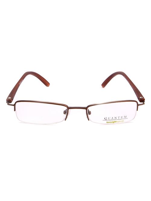 natural color, rectangle half rim eyeglass frame - 11262650 - Standard Image - 1