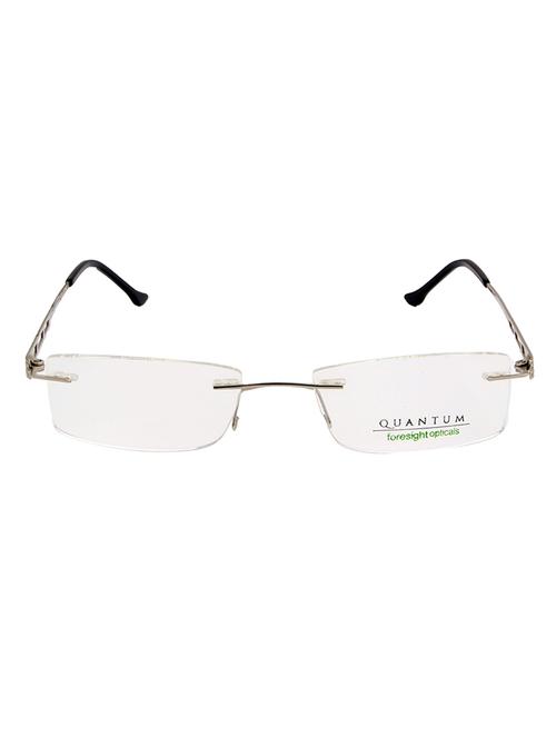natural color, rectangle rimless eyeglass frame - 11262653 - Standard Image - 1