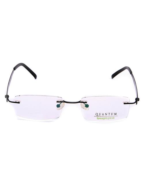 natural color, rectangle rimless eyeglass frame - 11262661 - Standard Image - 1