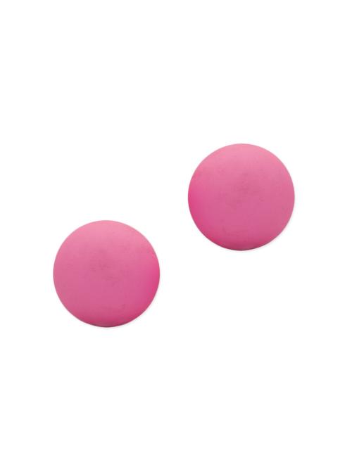 solid pink copper studs earrings - 11351084 - Standard Image - 1