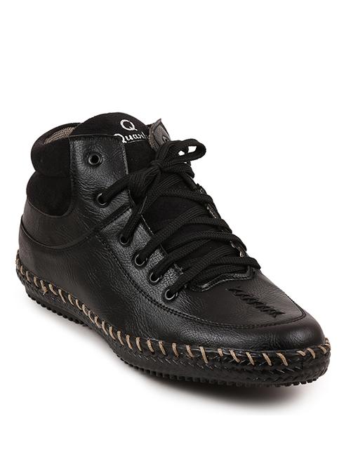 black synthetic low ankle boots - 11468150 - Standard Image - 1