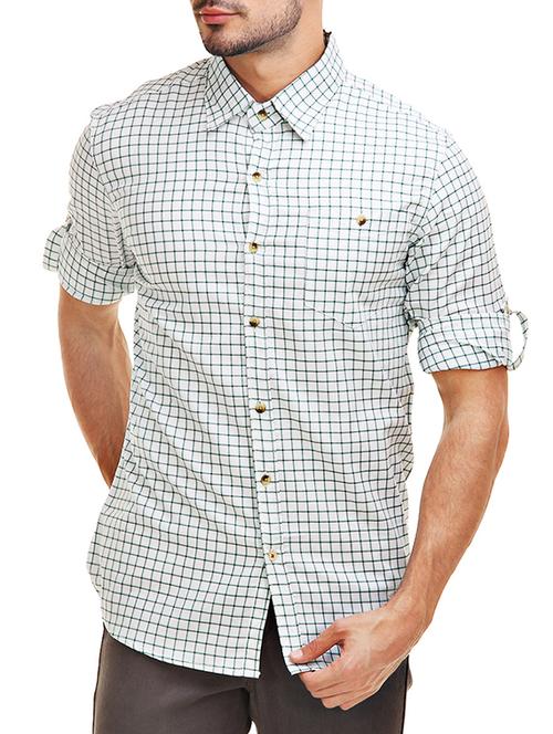 white cotton casual shirt - 12585652 - Standard Image - 1