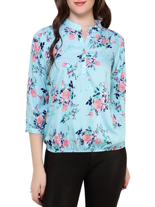 floral print blouson top - 13183448 - Standard Image - 1
