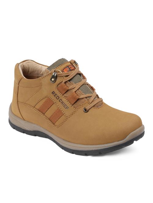 beige leather lace up boot - 13745713 - Standard Image - 1