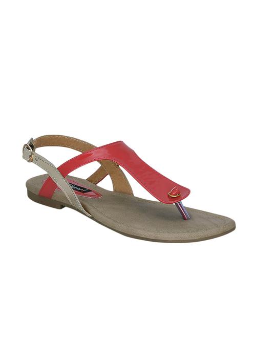 red back strap sandal - 13938092 - Standard Image - 1