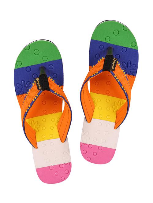 multi colored striped flip flop - 13976328 - Very Small Image - 1