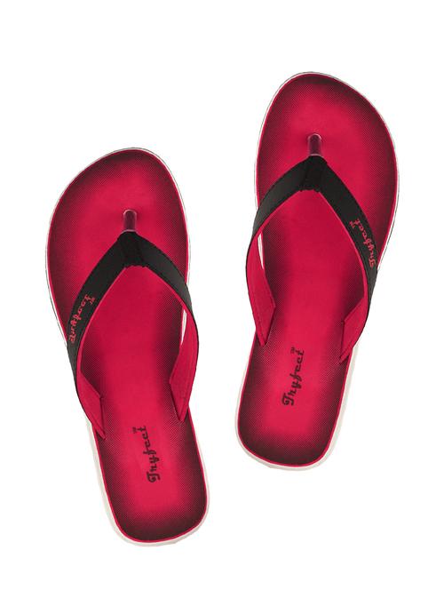 red leatherette flip flop - 14085452 - Standard Image - 1