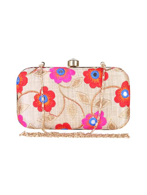 beige metal clutch - 14170572 - Standard Image - 1