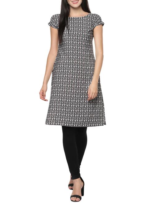 straight printed kurta - 14479841 - Standard Image - 1