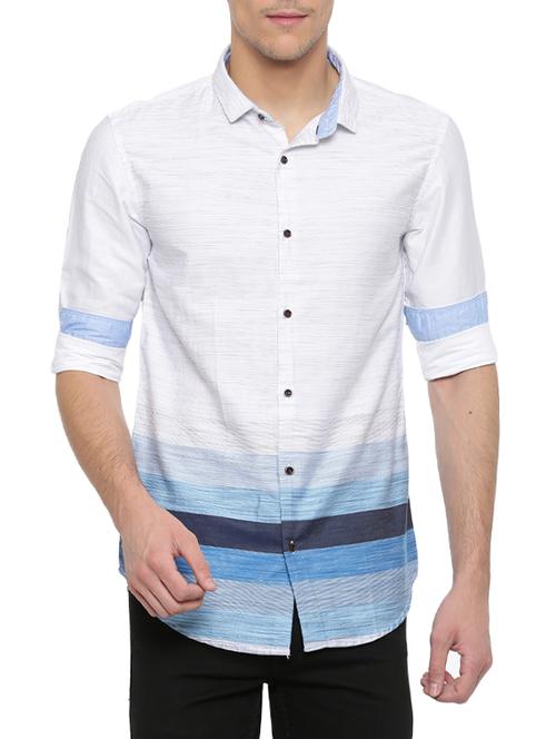 white cotton casual shirt - 14656014 - Very Small Image - 1