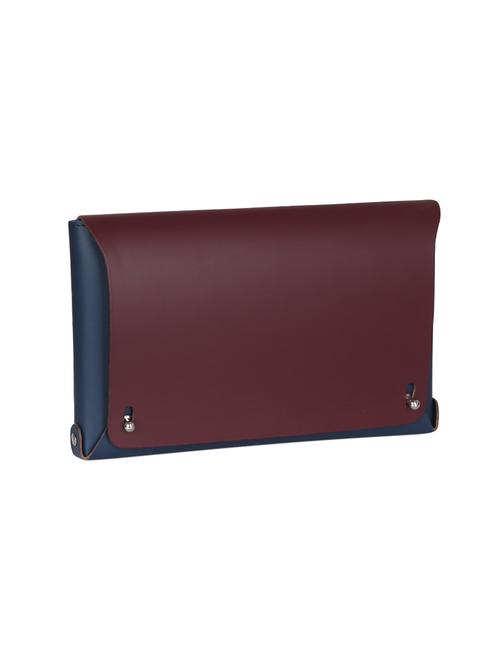 maroon leather regular clutch - 14657180 - Standard Image - 1