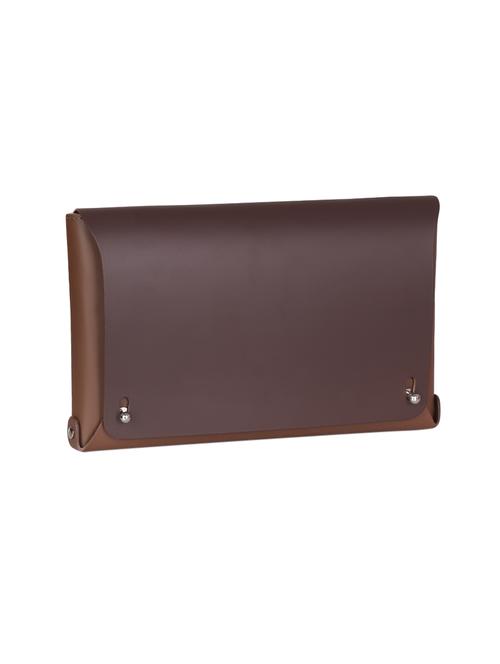 brown leather regular clutch - 14657182 - Standard Image - 1