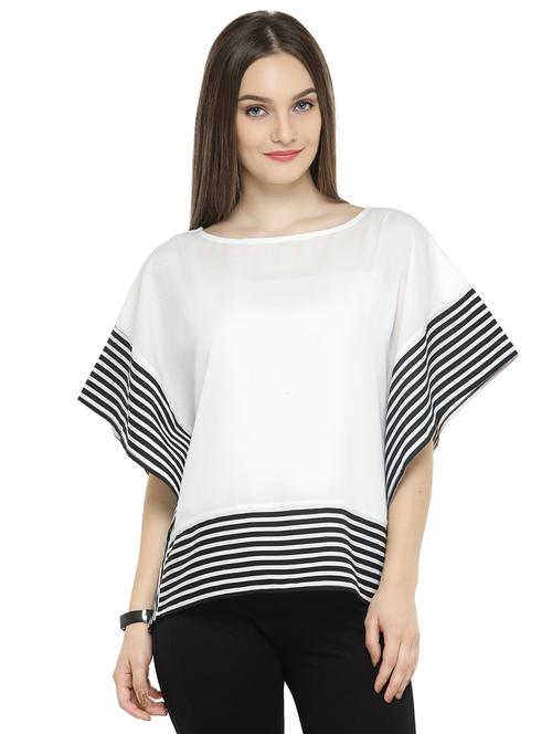 bat winged striped top - 14668837 - Standard Image - 1
