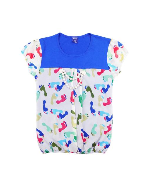 blue polyester top - 14730171 - Standard Image - 1