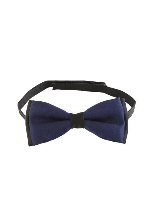 navy blue satin bow tie - 14867363 - Standard Image - 1