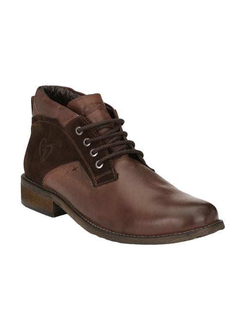 brown leather low ankle boot - 15001436 - Standard Image - 1