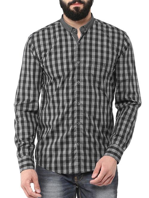 black cotton casual shirt - 15029001 - Standard Image - 1
