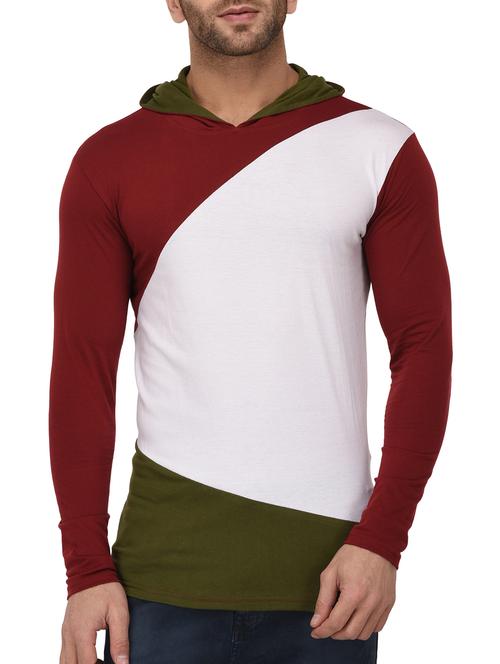multi colored cotton color block tshirt - 15050622 - Very Small Image - 1