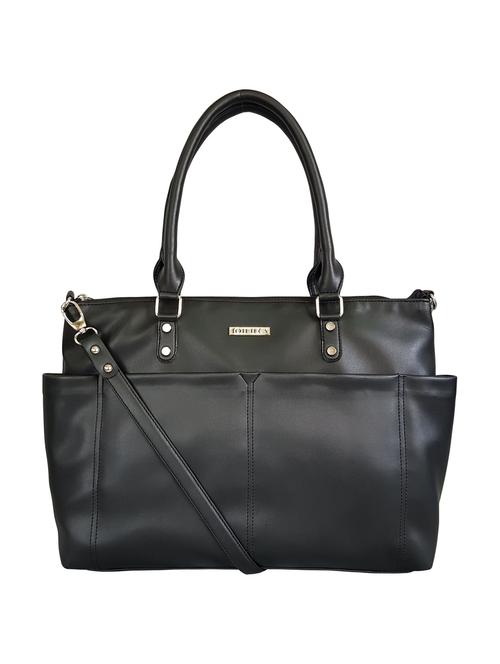 black leatherette (pu) regular handbag - 15179251 - Very Small Image - 1