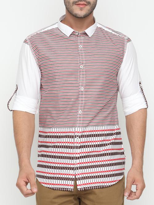 multi colored cotton casual shirt - 15195848 - Standard Image - 1