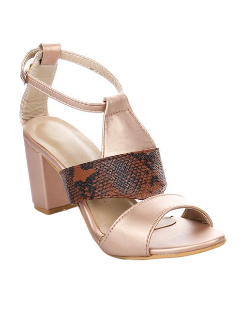 gold ankle strap sandal - 15285481 - Standard Image - 1