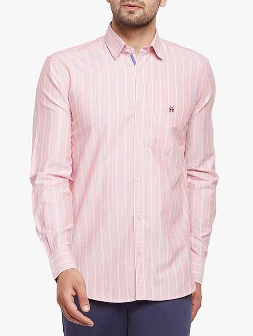 pink cotton casual shirt - 15305785 - Standard Image - 1