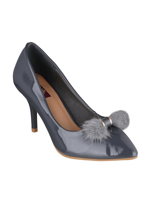 grey slip on pumps - 15431602 - Standard Image - 1