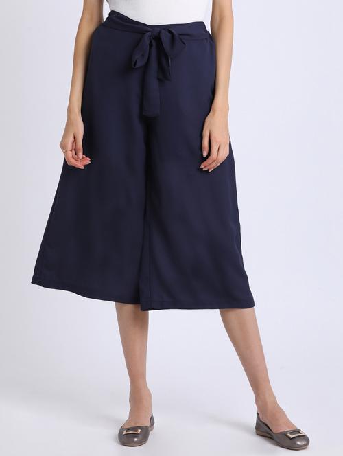tie knot belted culottes - 15637128 - Standard Image - 1