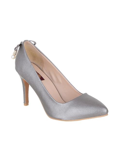 grey slip on pumps - 15655780 - Standard Image - 1