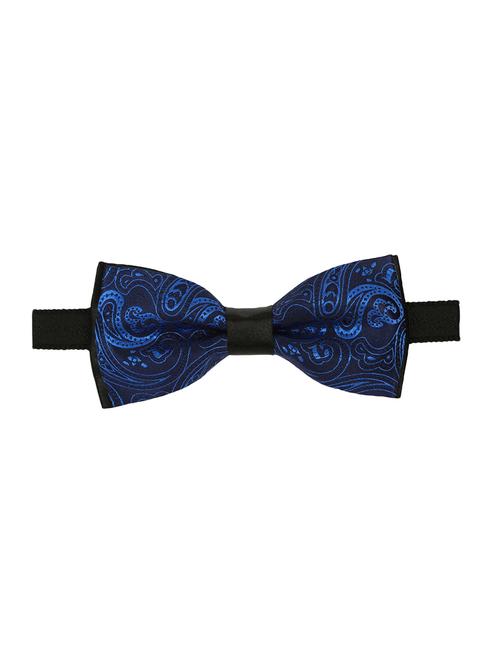 navy blue polyester bow tie - 15695822 - Standard Image - 1
