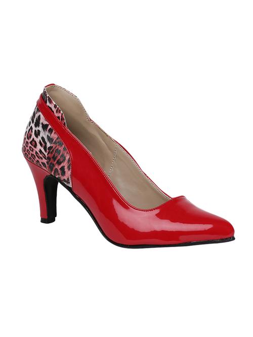 red slip on pumps - 15705238 - Standard Image - 1