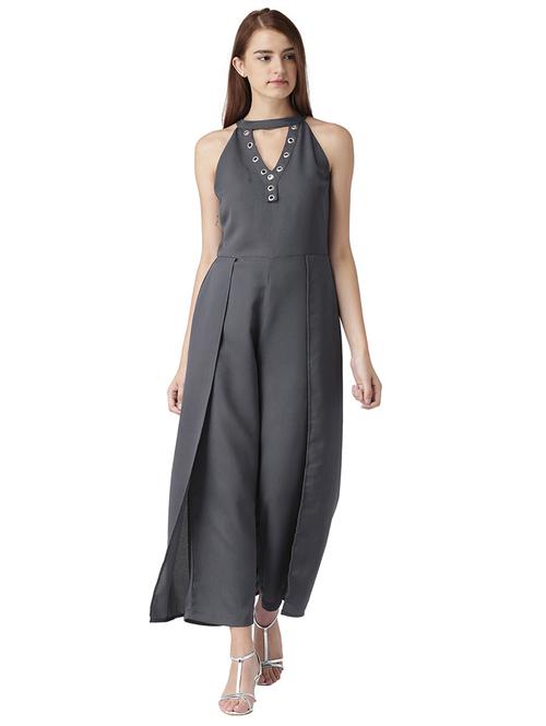 eyelet detail layered jumpsuit - 15708113 - Standard Image - 1