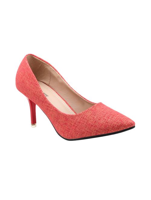maroon suede slip on pumps - 15720769 - Standard Image - 1