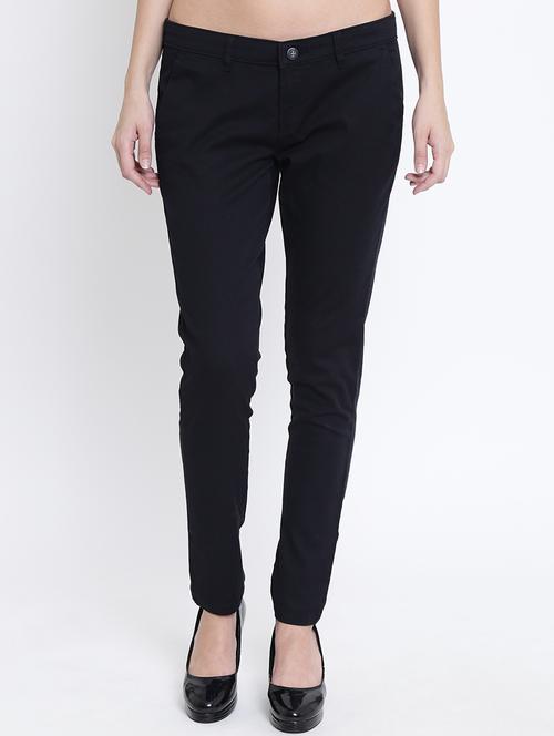flat front slim fit trouser - 15721723 - Very Small Image - 1