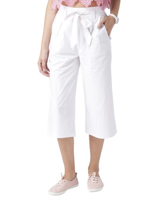 tie-knot pleat detail culottes - 15729131 - Standard Image - 1