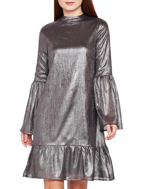 ruffled hem a-line dress - 15748738 - Standard Image - 1