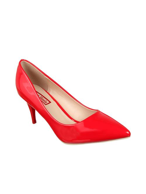 red slip on pumps - 15786733 - Standard Image - 1