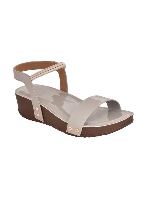 grey back strap wedges - 15792929 - Standard Image - 1