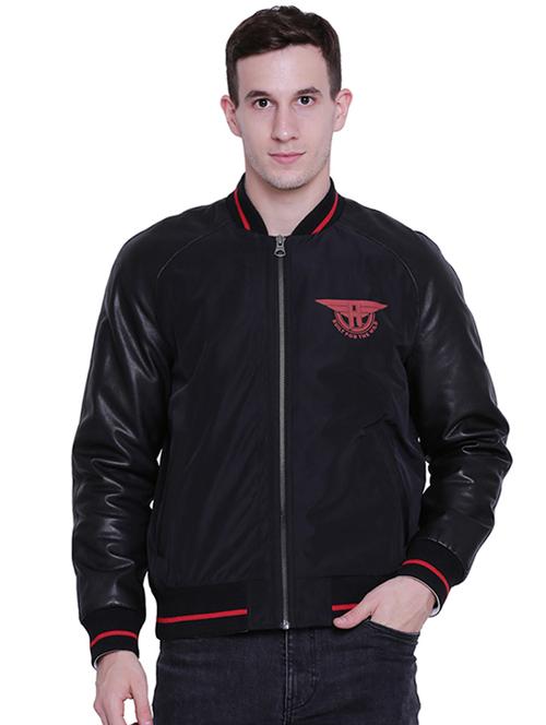 black printed bomber jacket - 15817472 - Very Small Image - 1