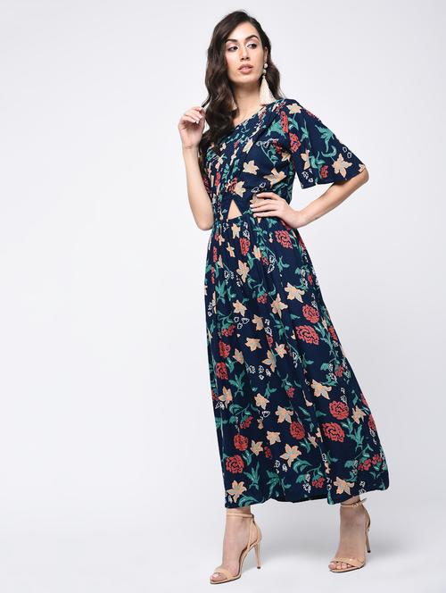 printed a-line kurta - 15821160 - Standard Image - 1