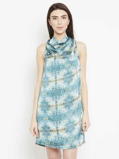 cowl neck a-line dress - 15860941 - Standard Image - 1