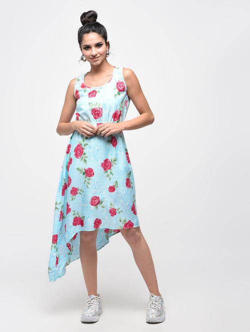 floral asymmetric dress - 15874956 - Very Small Image - 1