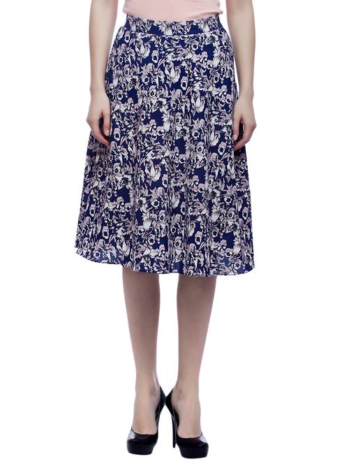floral flared skirt - 15900253 - Standard Image - 1