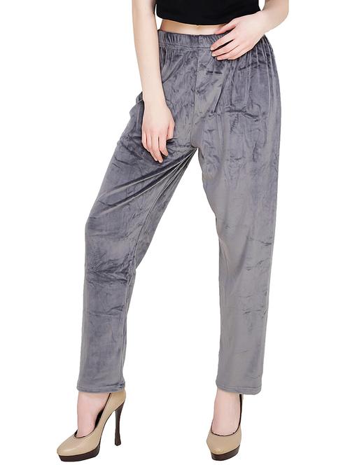 steel grey velvet trousers - 15903858 - Very Small Image - 1