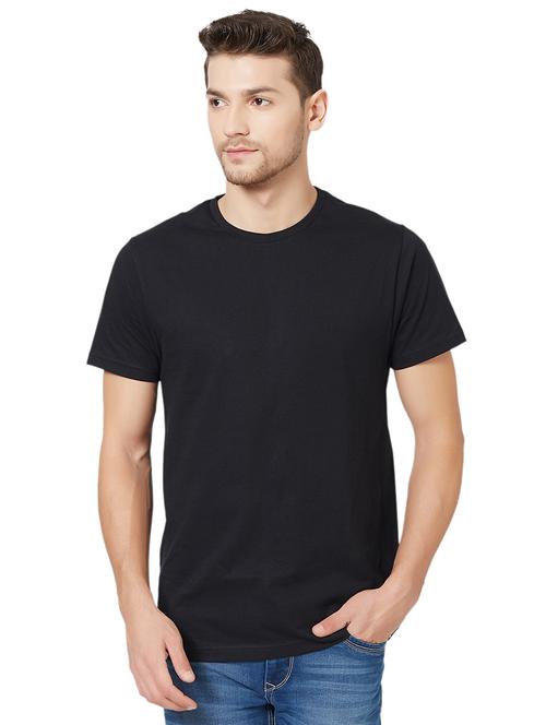 black solid t-shirt - 15939124 - Standard Image - 1
