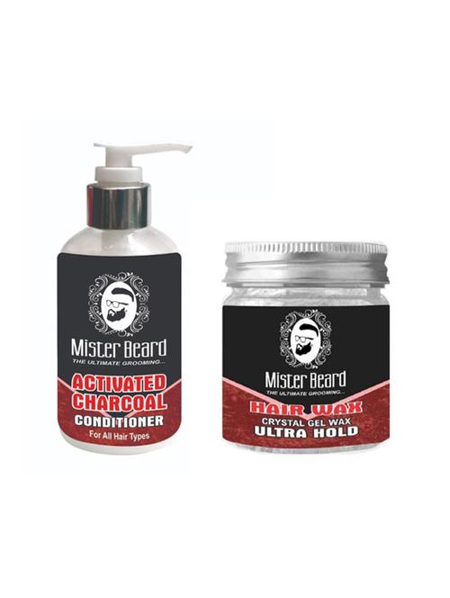 mister beard charcoal conditioner with hair wax ultra hold - 15985830 - Standard Image - 1