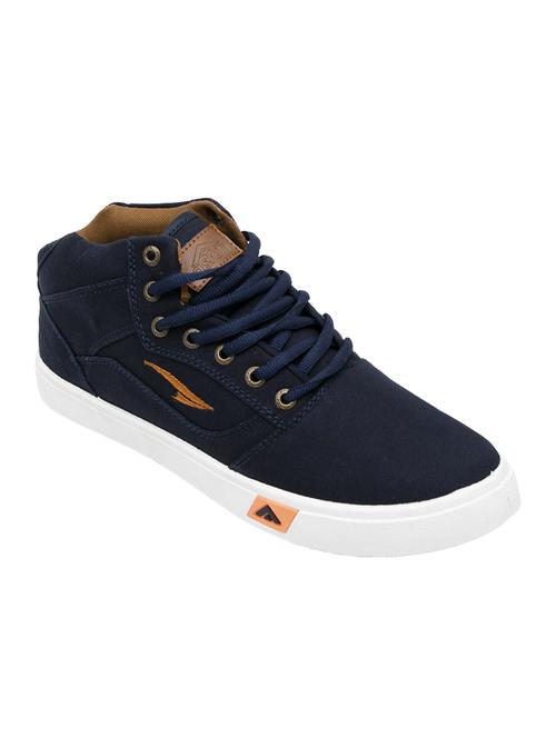 blue canvas lace up sneakers - 16069951 - Standard Image - 1